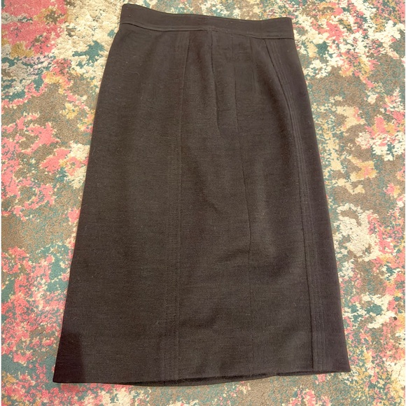 CHANEL Dresses & Skirts - CHANEL Silk Lined Wool Skirt